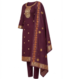 Kurta Sets Maroon Colour