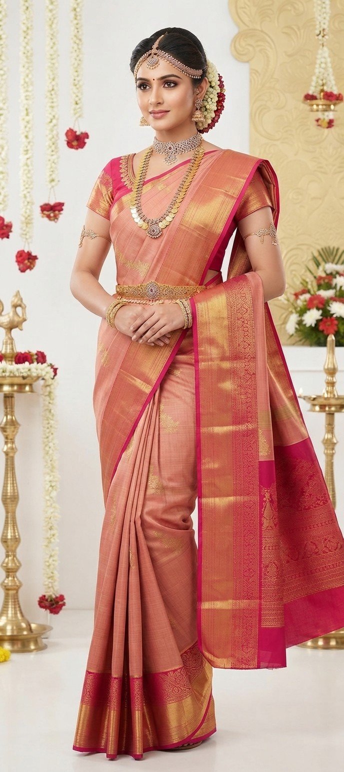 Pure Handloom Kanchipuram silk saree
