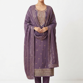 Silk Suit Set With Dupatta