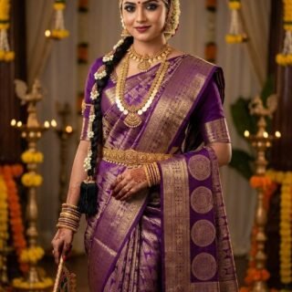 Kanchipuram Handloom Bridal Silk Saree