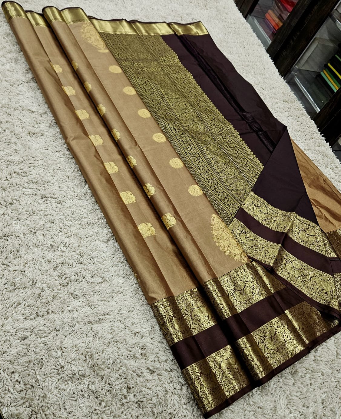 Kanchipuram Pure Handloom Semi Silk Sarees - Image 3