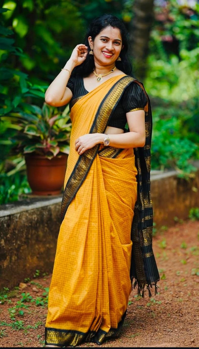 Pure Arani Cotton Sarees Checked - Image 11